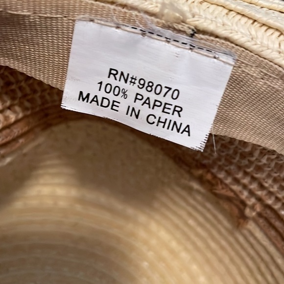 Women’s Colombino Headwear Paper Wide Brim Sun Hat - Picture 5 of 5